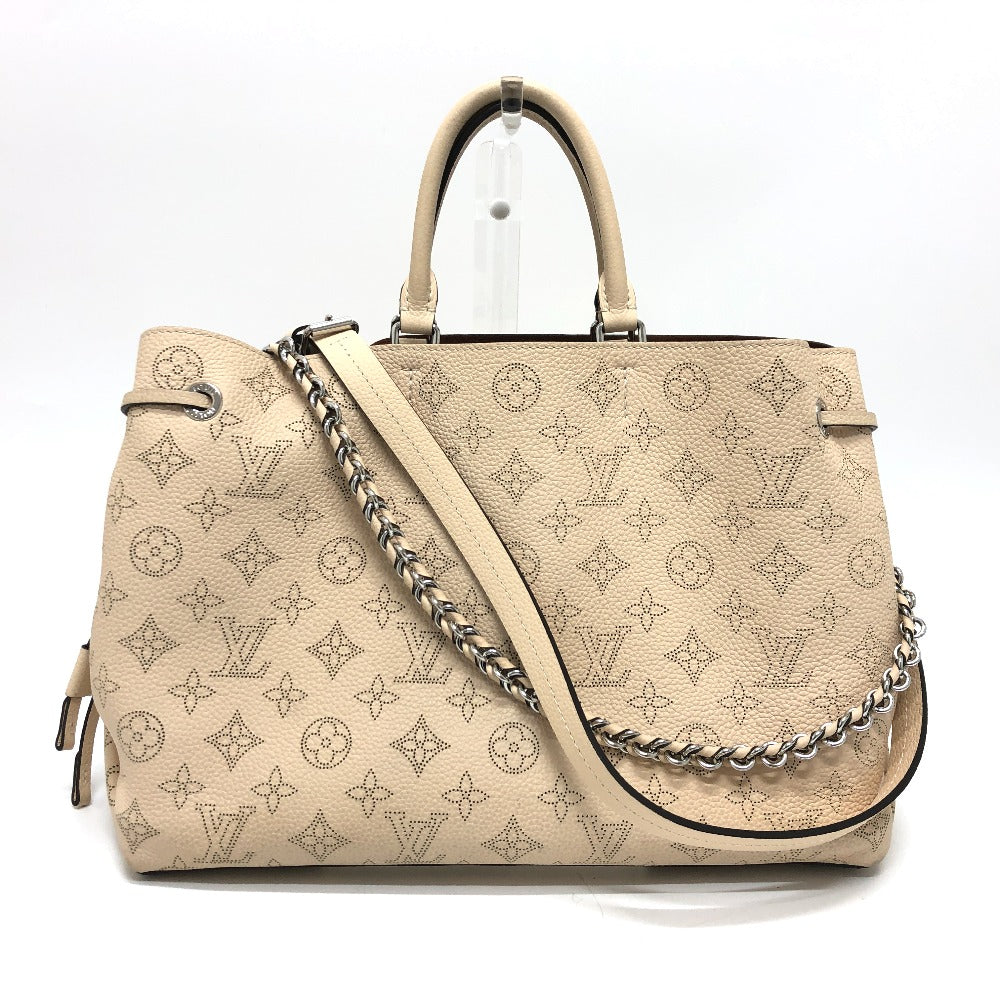 Louis Vuitton M59203 SilverMetal Mahina Bella Leather Calf Tote Bag