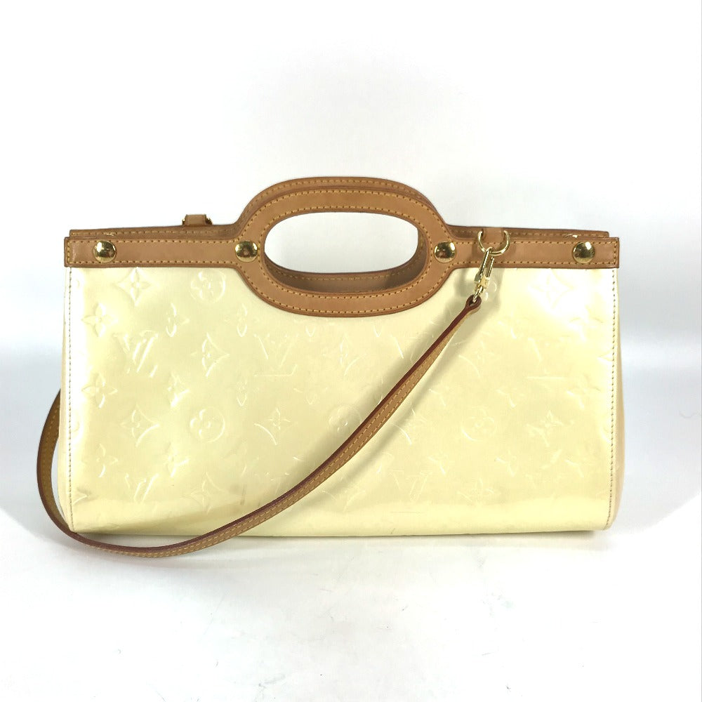 Louis Vuitton M91374 Vernis Roxbury Drive Monogram Canvas White Shoulder Bag