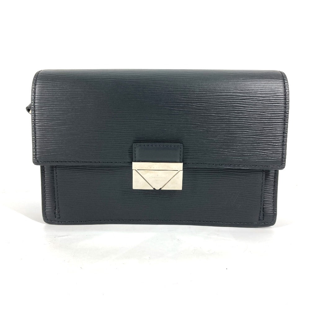 Louis Vuitton business M42742 Epi Pochette Leather Black Clutch Bag