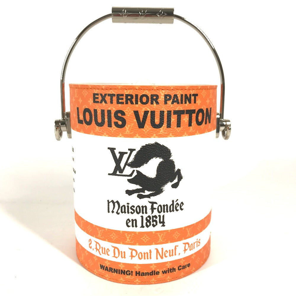 Louis Vuitton M81590 2WAY paint can Leather Orange Shoulder Bag