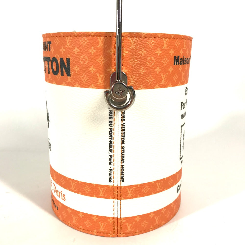 Louis Vuitton M81590 2WAY paint can Leather Orange Shoulder Bag