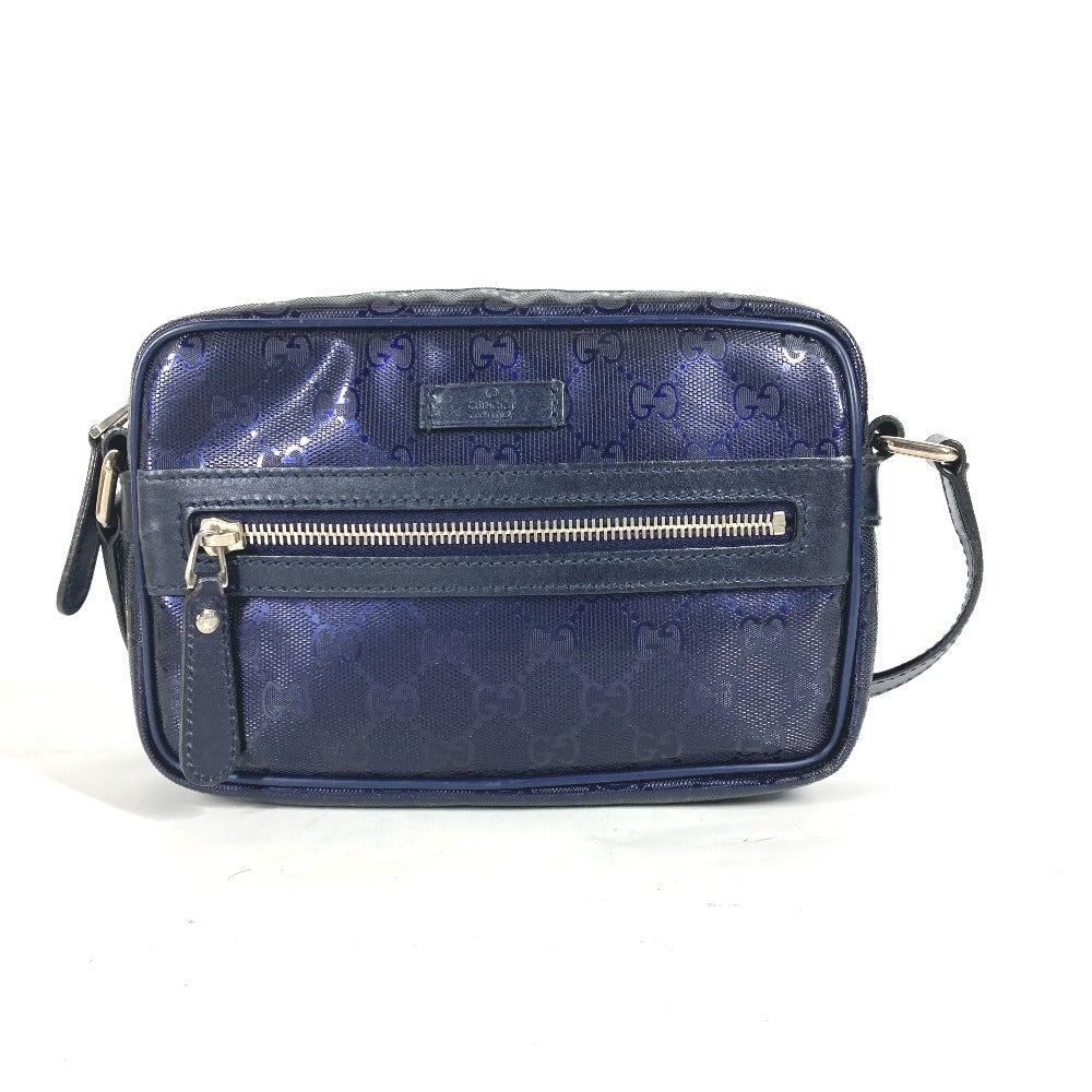 Gucci GG Imprime GG implementation Leather Blue Shoulder Bag