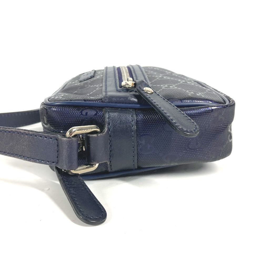 Gucci GG Imprime GG implementation Leather Blue Shoulder Bag