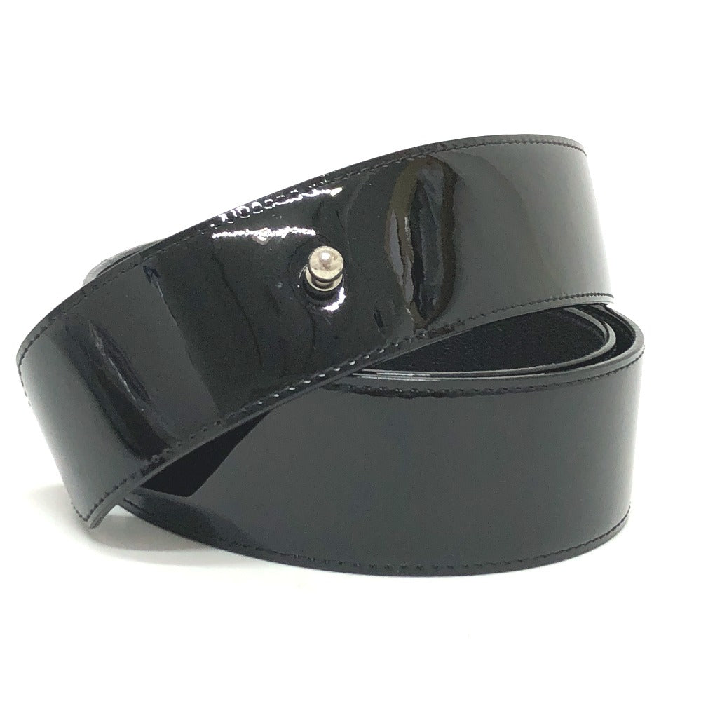 Louis Vuitton MP144 70 Leather Patent Black Belt