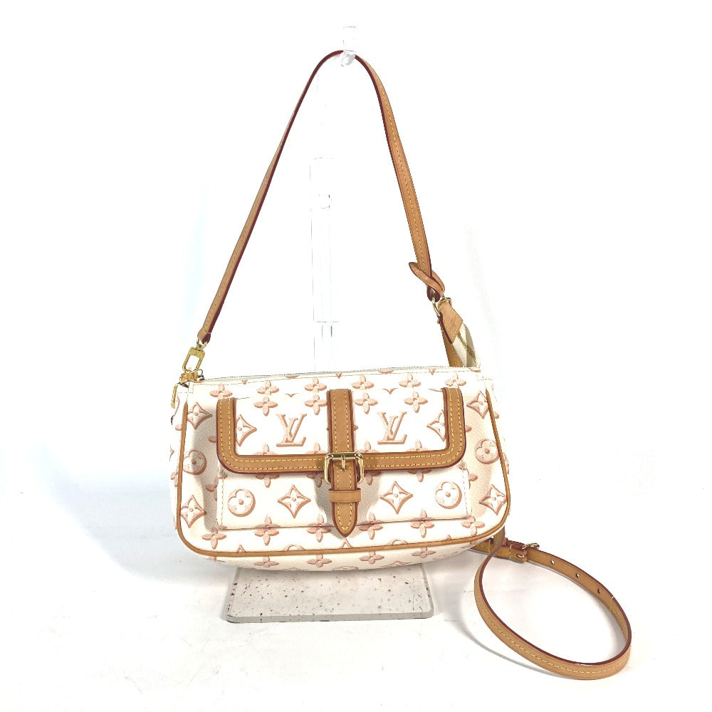 Louis Vuitton M20920 Maxi Pochette Accessory Monogram Canvas Beige Shoulder Bag