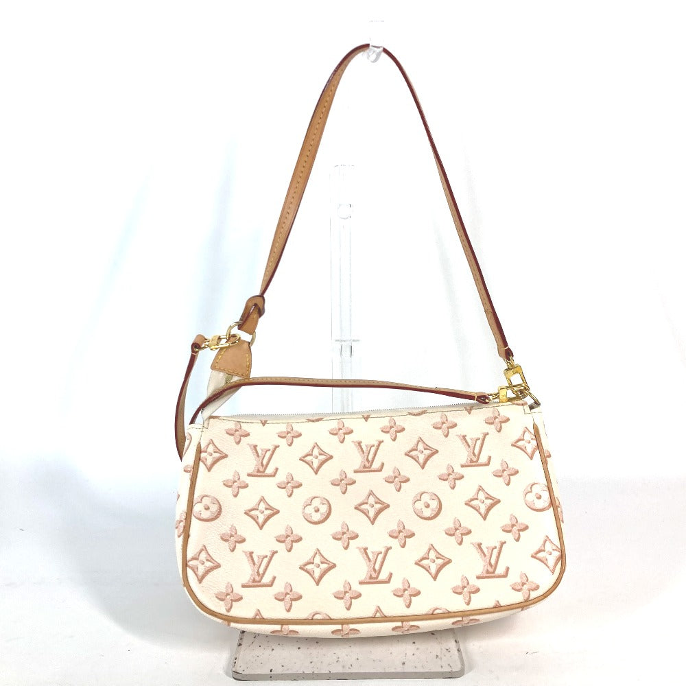 Louis Vuitton M20920 Maxi Pochette Accessory Monogram Canvas Beige Shoulder Bag