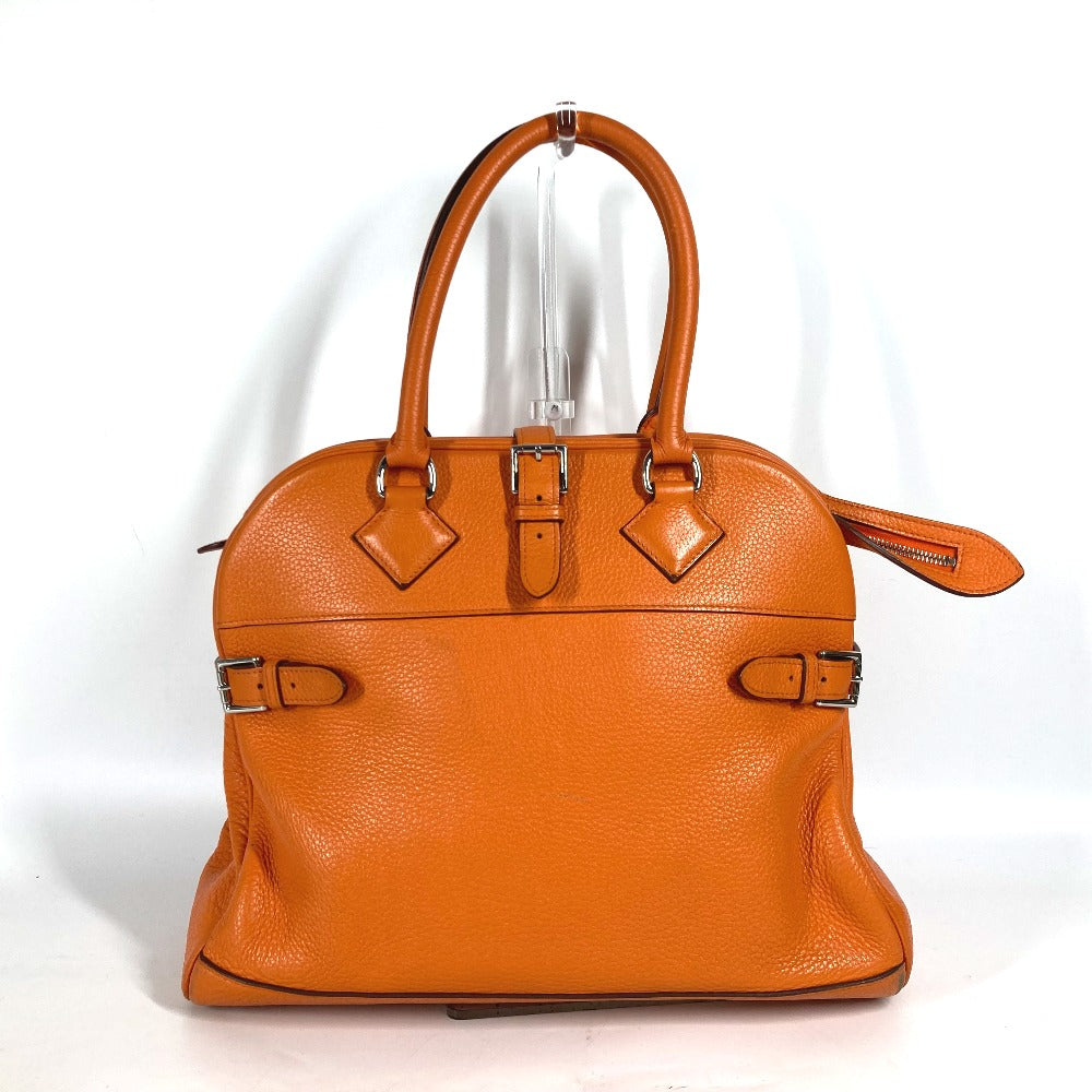 Hermes Handbag Taurillon Clemence Atlas Orange Travel Bag
