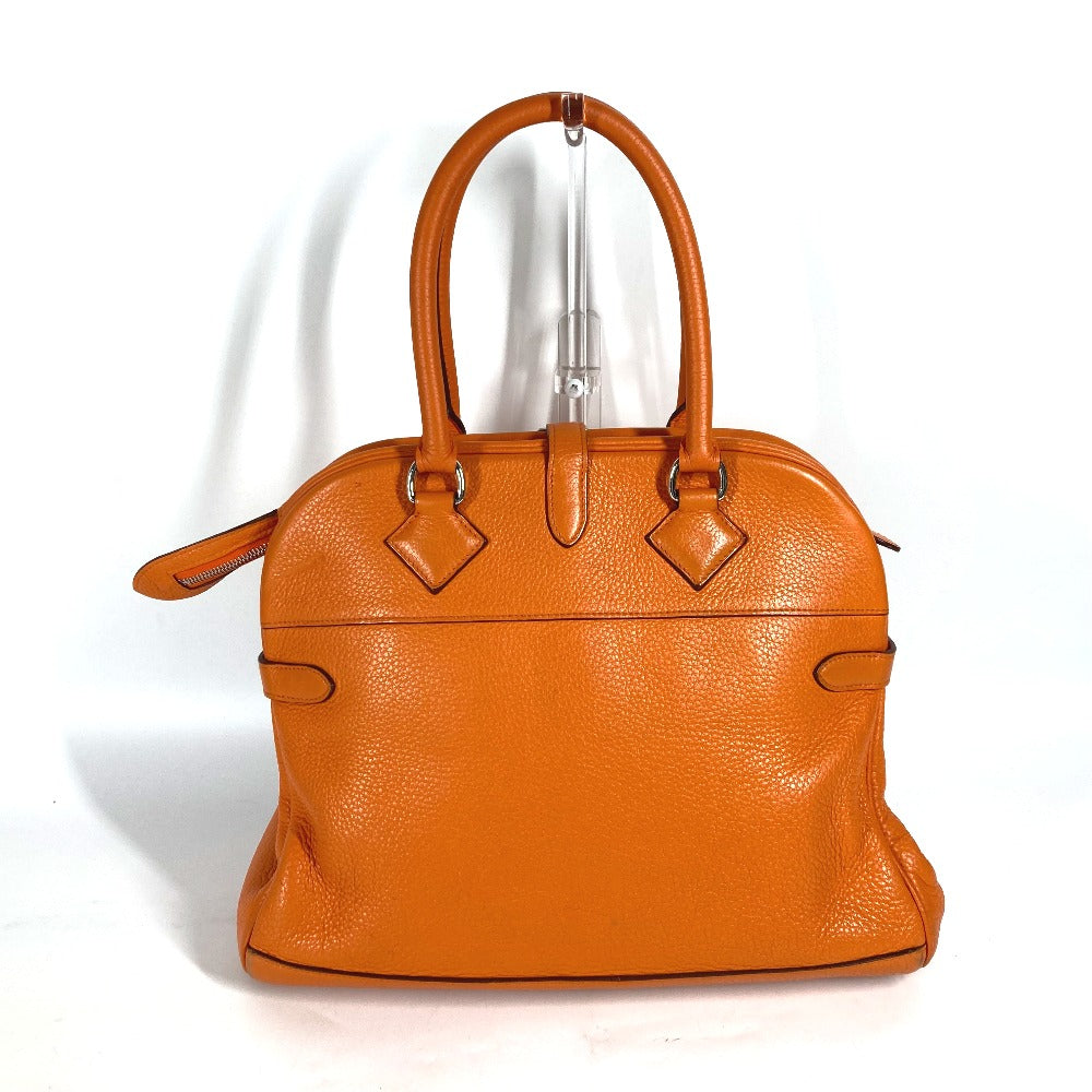 Taurillon Clemence Orange Atlas Travel Bag