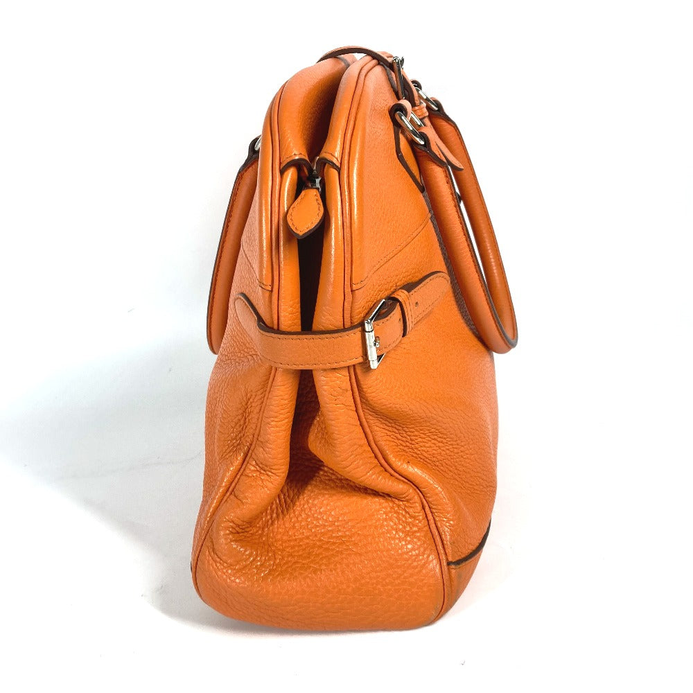 Hermes Handbag Taurillon Clemence Atlas Orange Travel Bag