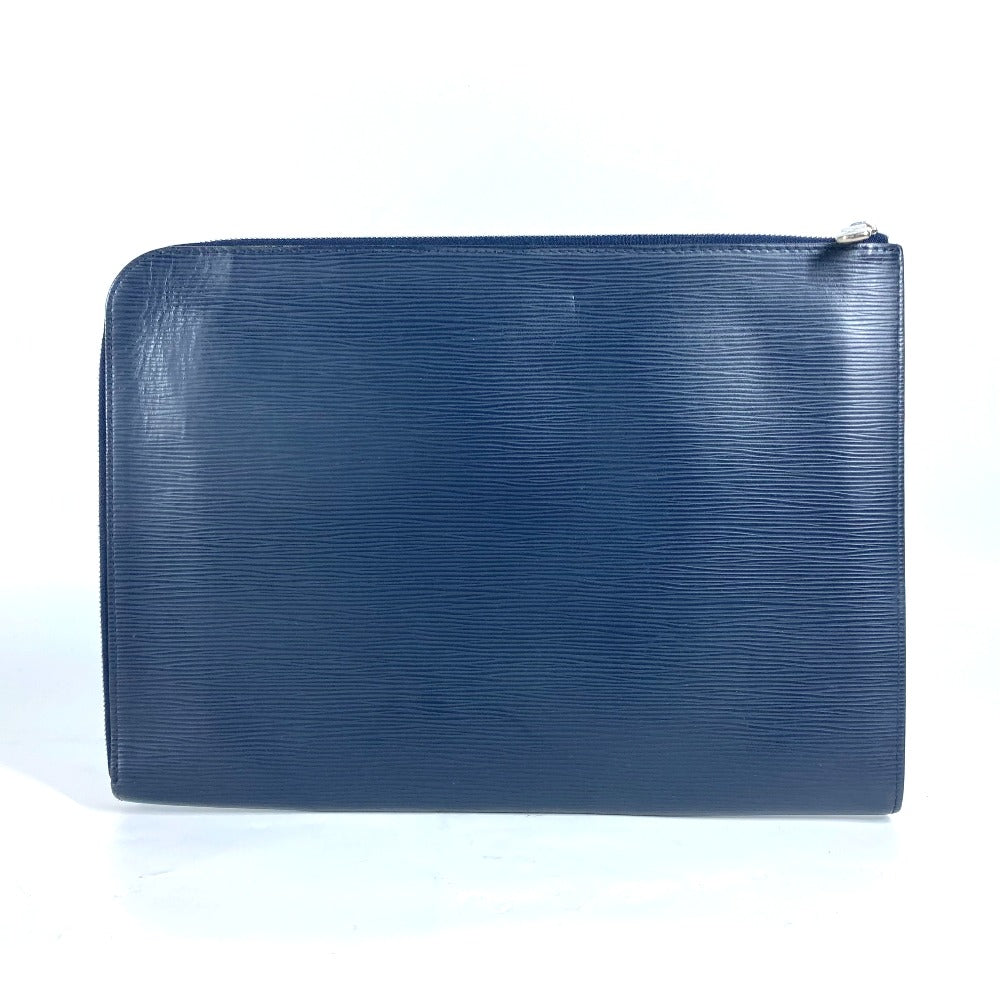 Louis Vuitton M64154 Epi Pochette Jules Leather Navy Clutch Bag