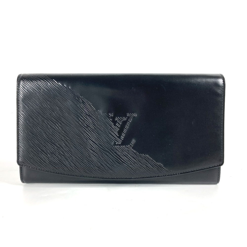 Louis Vuitton M63962 Opera line Aegean Leather Black Clutch Bag
