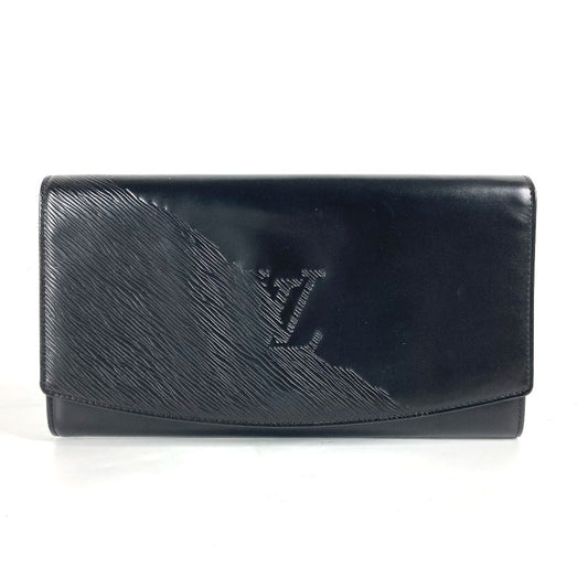 Louis Vuitton M63962 Opera line Aegean Leather Black Clutch Bag