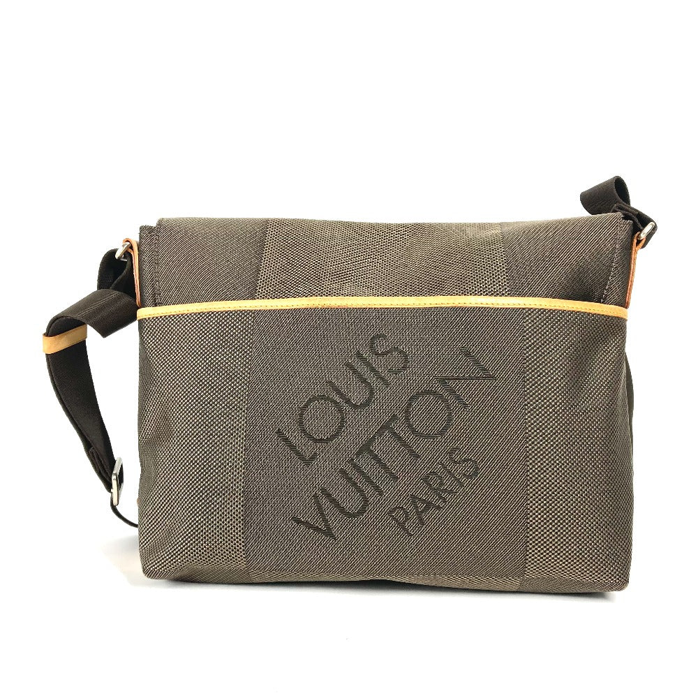 Louis Vuitton M93077 Damier Jean Damier Jean Canvas Khaki Shoulder Bag