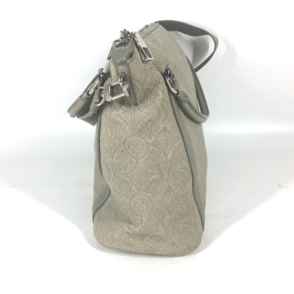 Louis Vuitton M97070 Antia Ixia PM Monogram Leather Gray Tote Bag