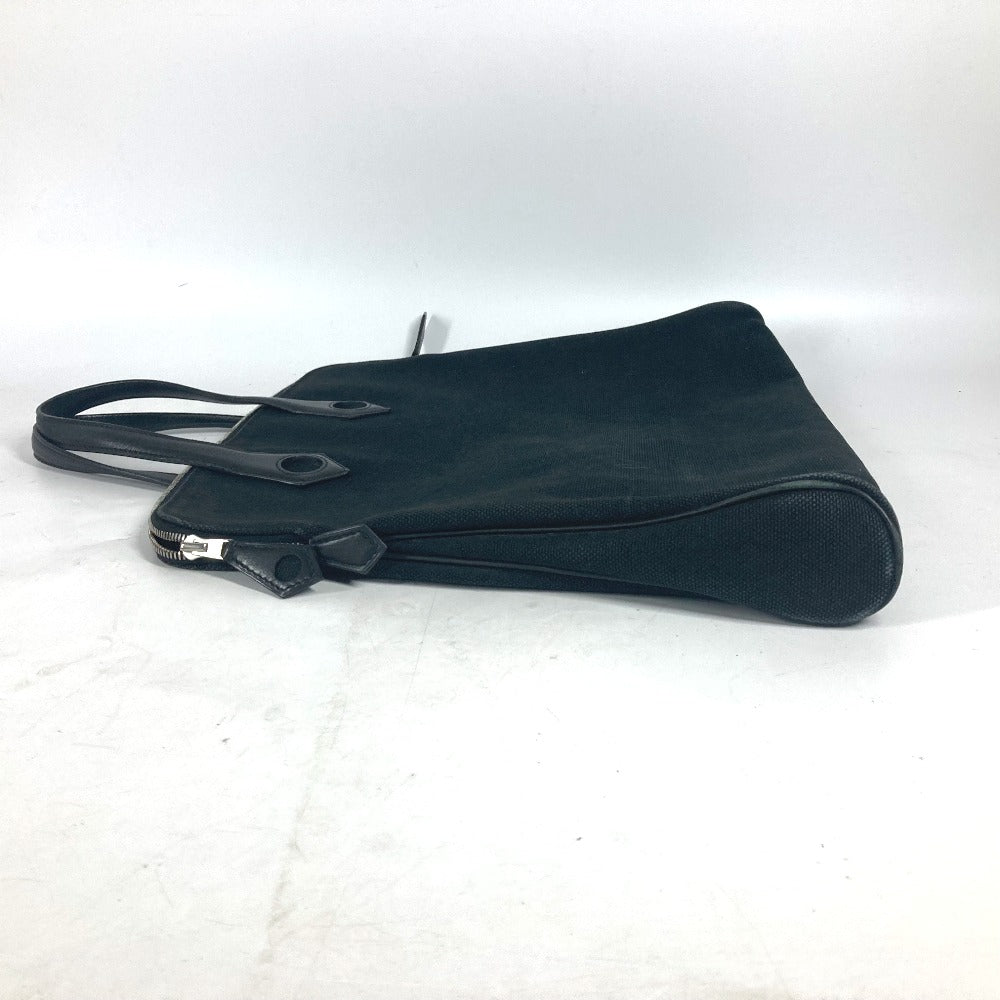 Hermes Handbag Sac Ibou Pm Unisex Unisex Leather Canvas Black Travel Bag