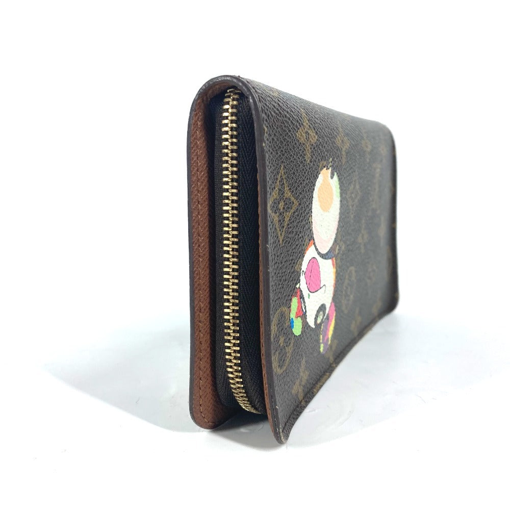 Louis Vuitton Long Purse M61729 panda Porto Monogram Canvas Brown Wallet Case