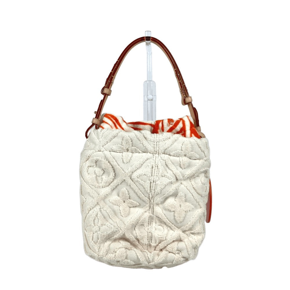 Louis Vuitton M25146 ・ Vacation Monogram Cotton White Bucket Shoulder Bag