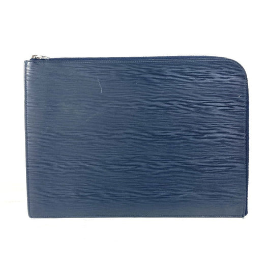 Louis Vuitton M58820 Epi Pochette Jules Leather Blue Clutch Bag