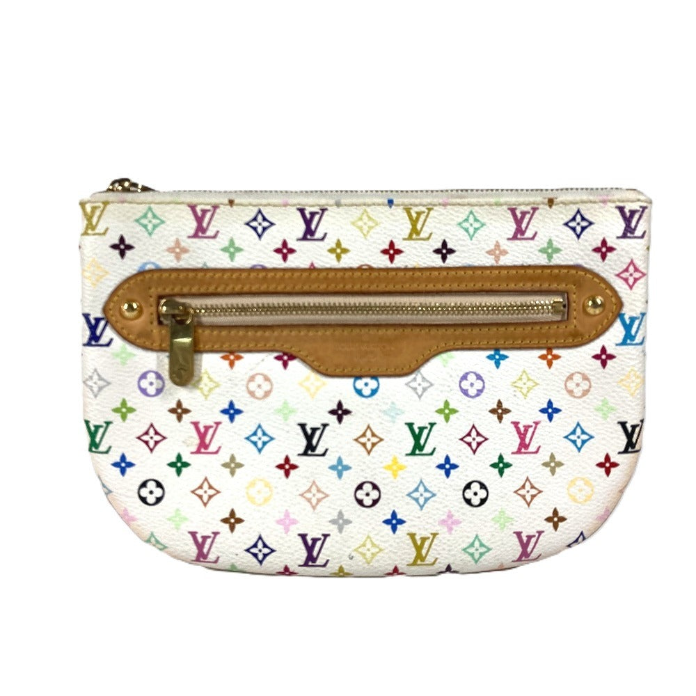 Louis Vuitton Pouch M60027 Pochette GM Monogram Canvas White Multicolor Clutch Bag