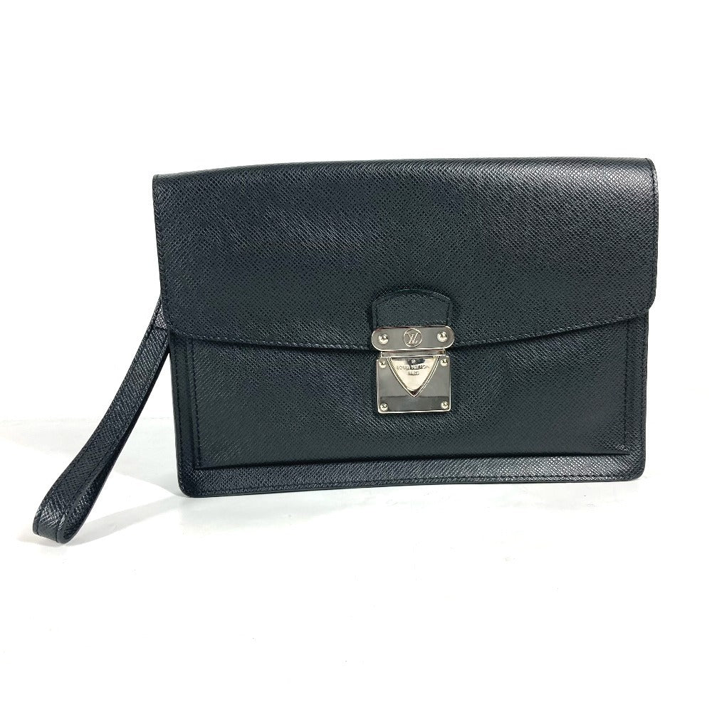 Louis Vuitton business M32592 Taiga Belair Leather Black Handbag