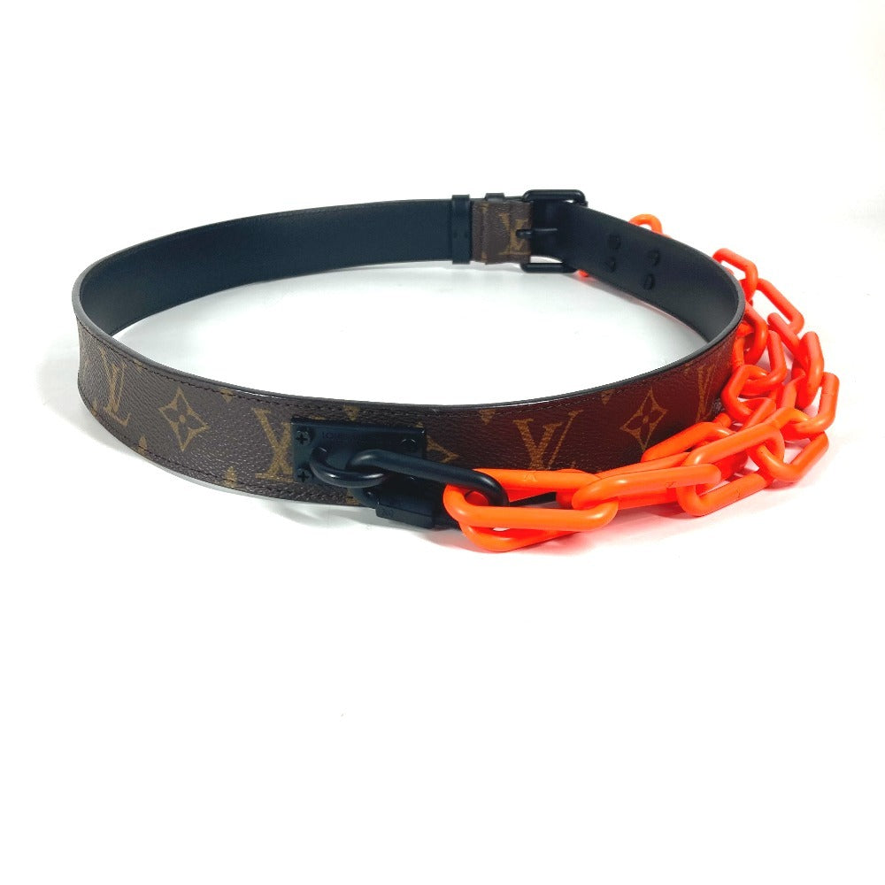 Louis Vuitton MP228T Santur Signature 35MM 95 Monogram Canvas Orange Chain Belt