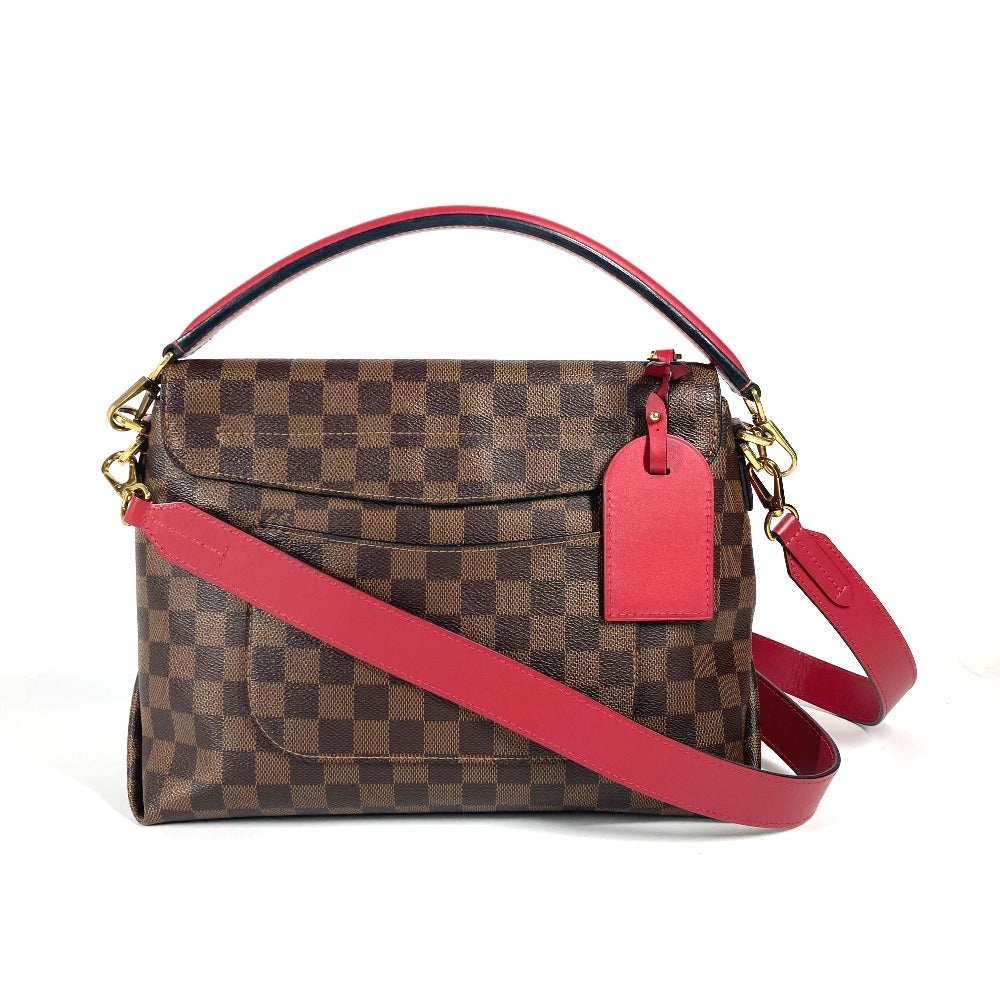 Louis Vuitton N40176 Damier Bobble Scarlet Canvas Brown Handbag