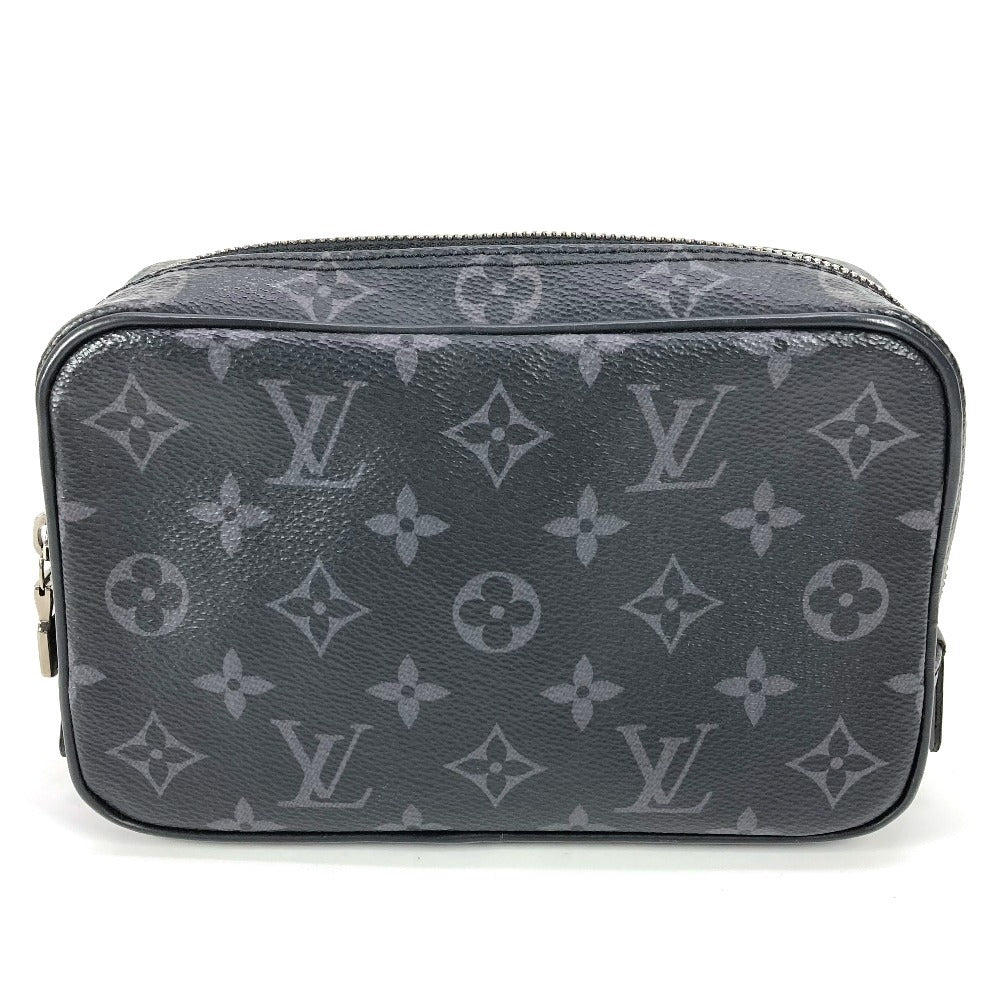 Louis Vuitton Pouch M43384 Eclipse True Monogram Canvas Black Wallet Case