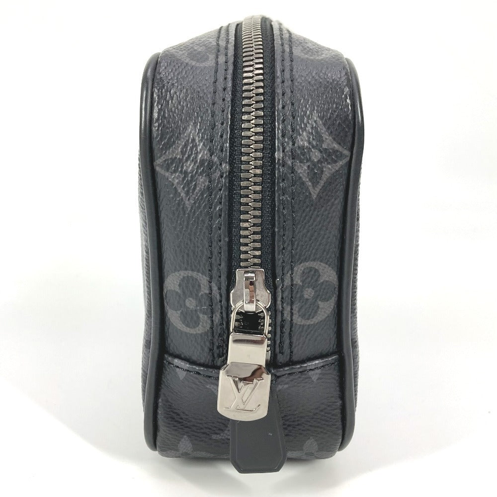 Louis Vuitton Pouch M43384 Eclipse True Monogram Canvas Black Wallet Case