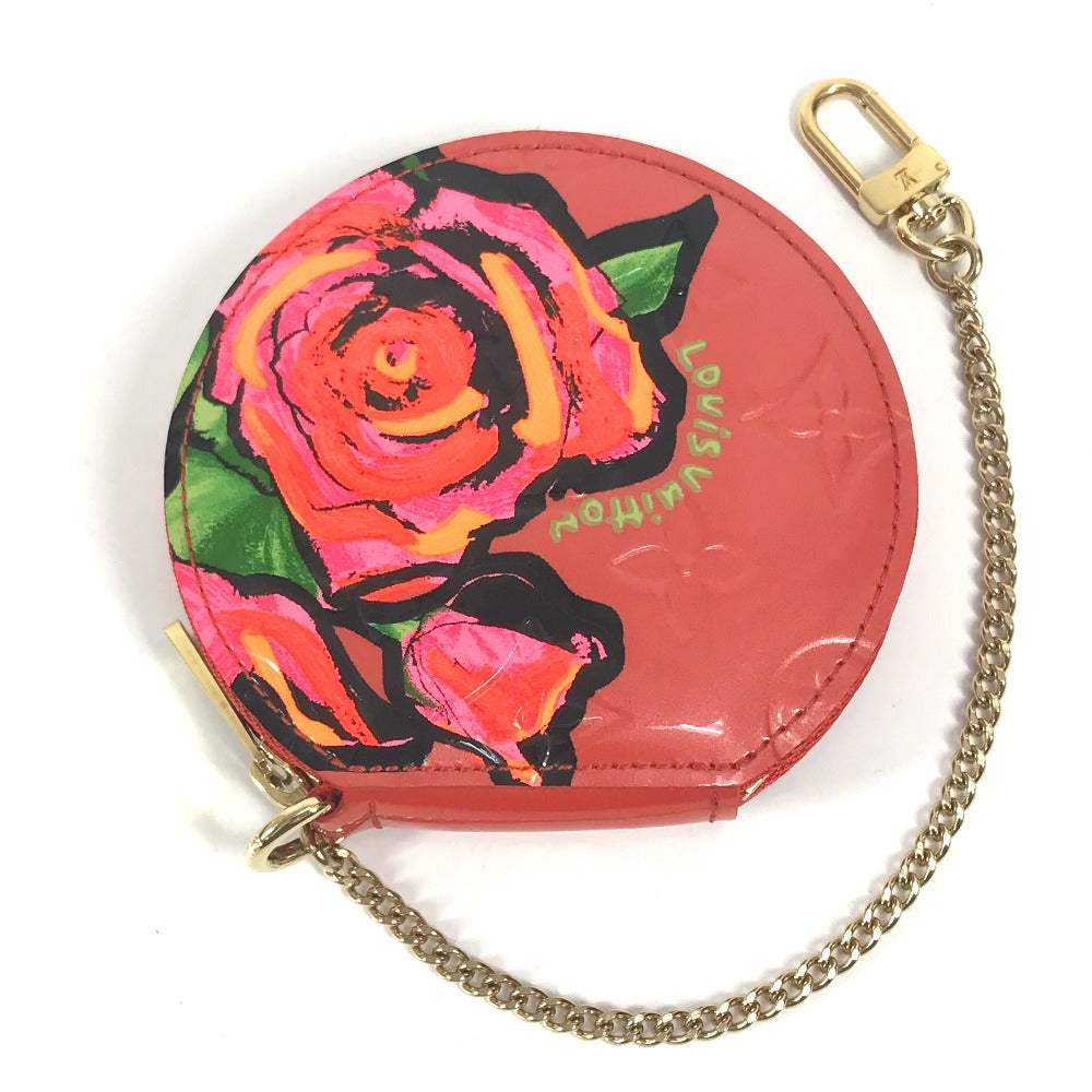 Louis Vuitton Coin M93691 Vernis Rose Monogram Orange Handbag