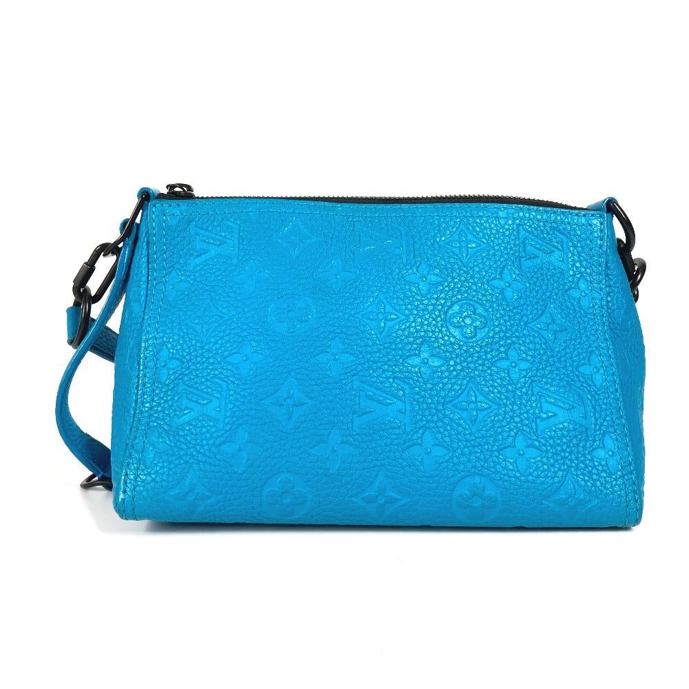 Louis Vuitton M55925 Ann Platt Ann Platt Monogram Leather Blue Crossbody Bag Mo 9