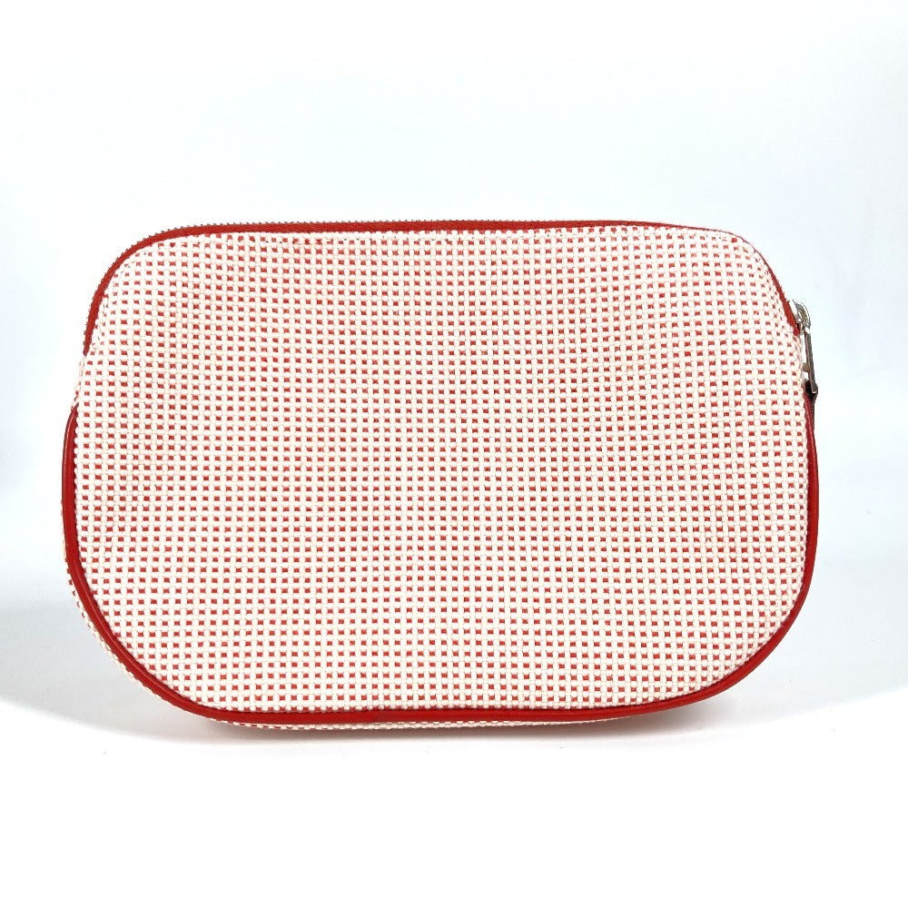 Pouch Cotton Pouch "Echappé" Handbag Red Travel Bag