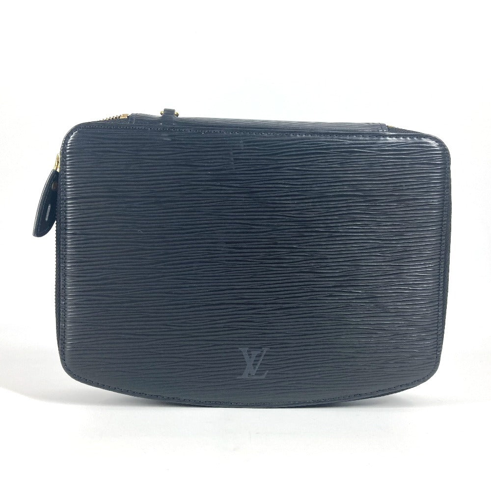 Pouch Epi Epi Posh Monte Carlo Handbag Leather Black Travel Bag