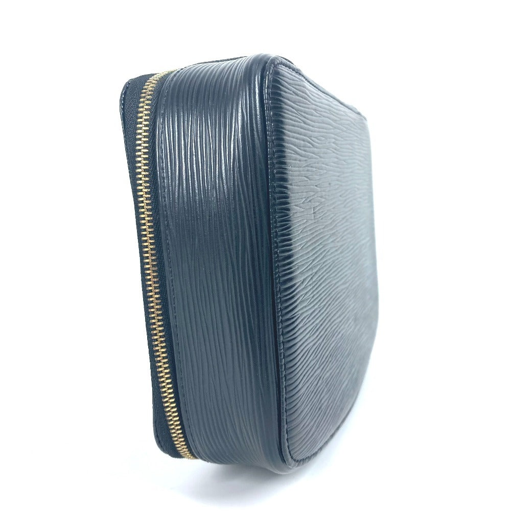Pouch Epi Epi Posh Monte Carlo Handbag Leather Black Travel Bag