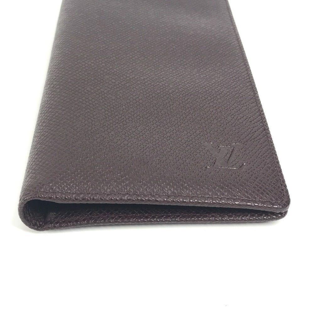 Louis Vuitton Long Purse M30396 Taiga purple Leather Wallet Case
