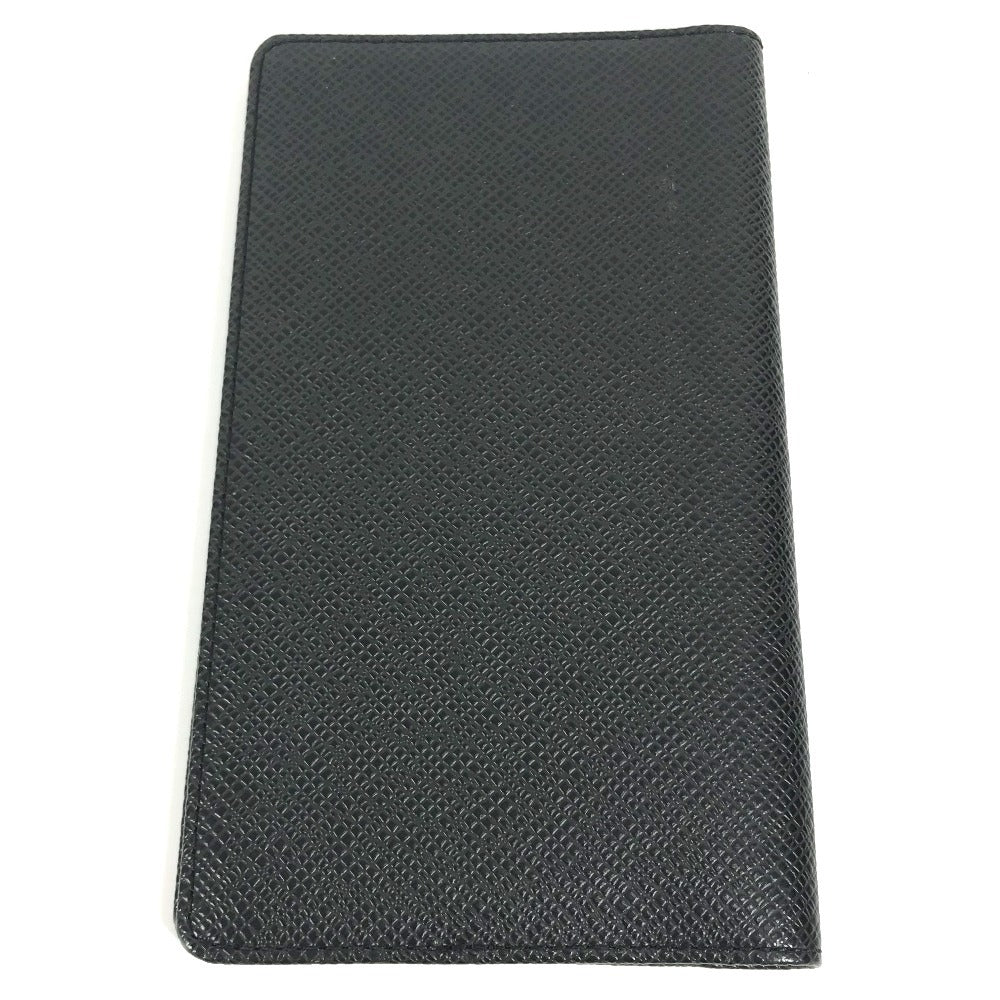 Louis Vuitton Notebook cover R20425 Taiga Leather Black Handbag