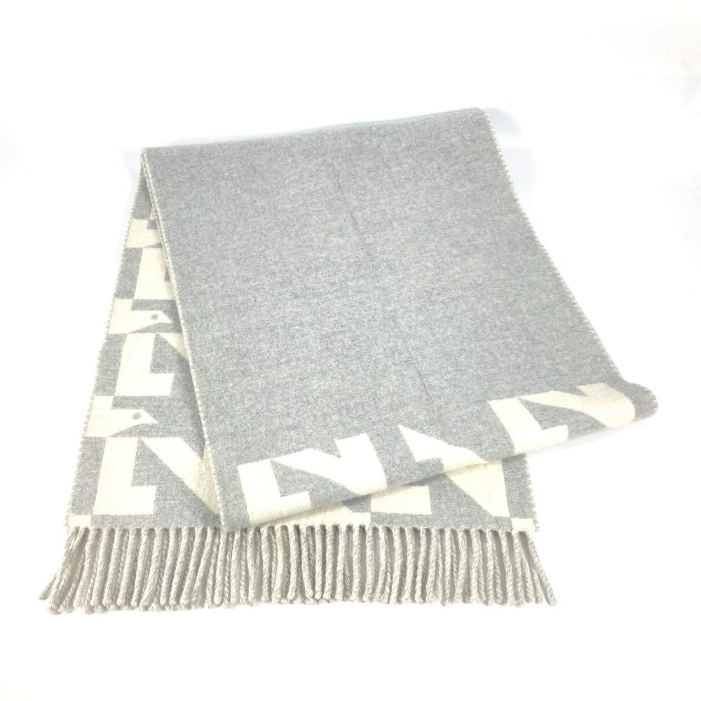 Louis Vuitton Scarf M78004 Cashmere fringe Scarf Wool Gray