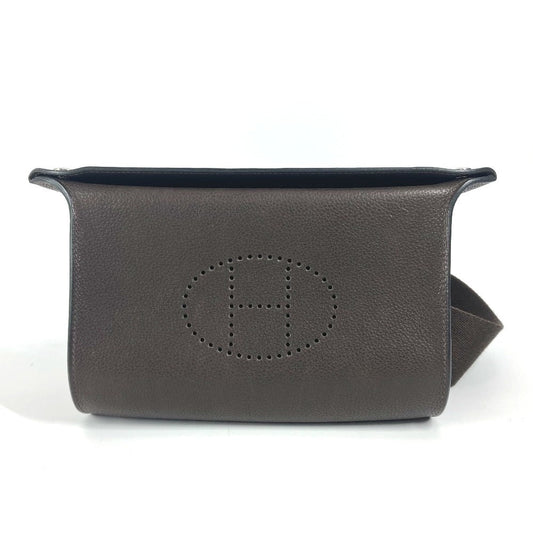 Shoulder Bag Togo Dark H Punching Vidoposch Brown Logo