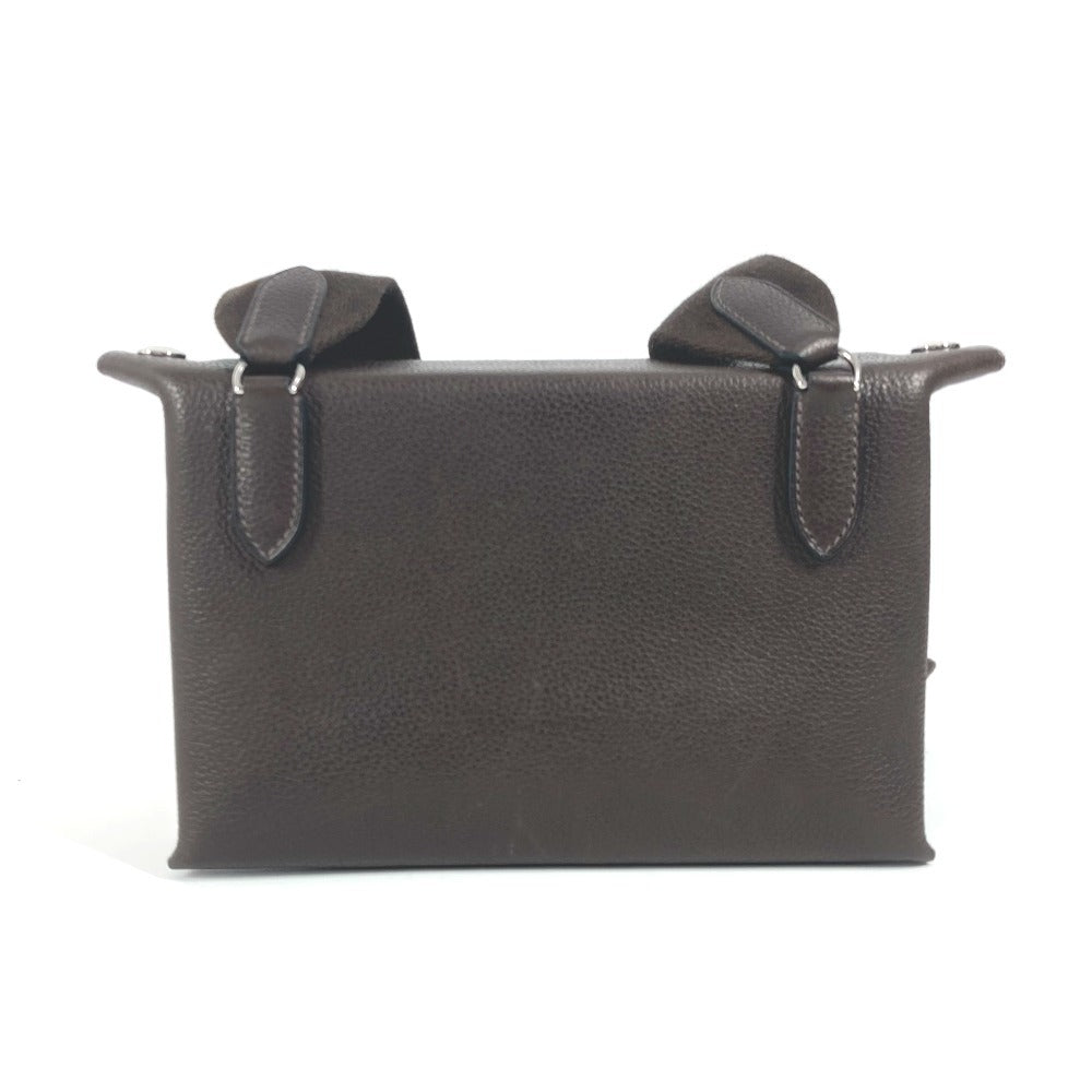 Shoulder Bag Togo Dark H Punching Vidoposch Brown Logo