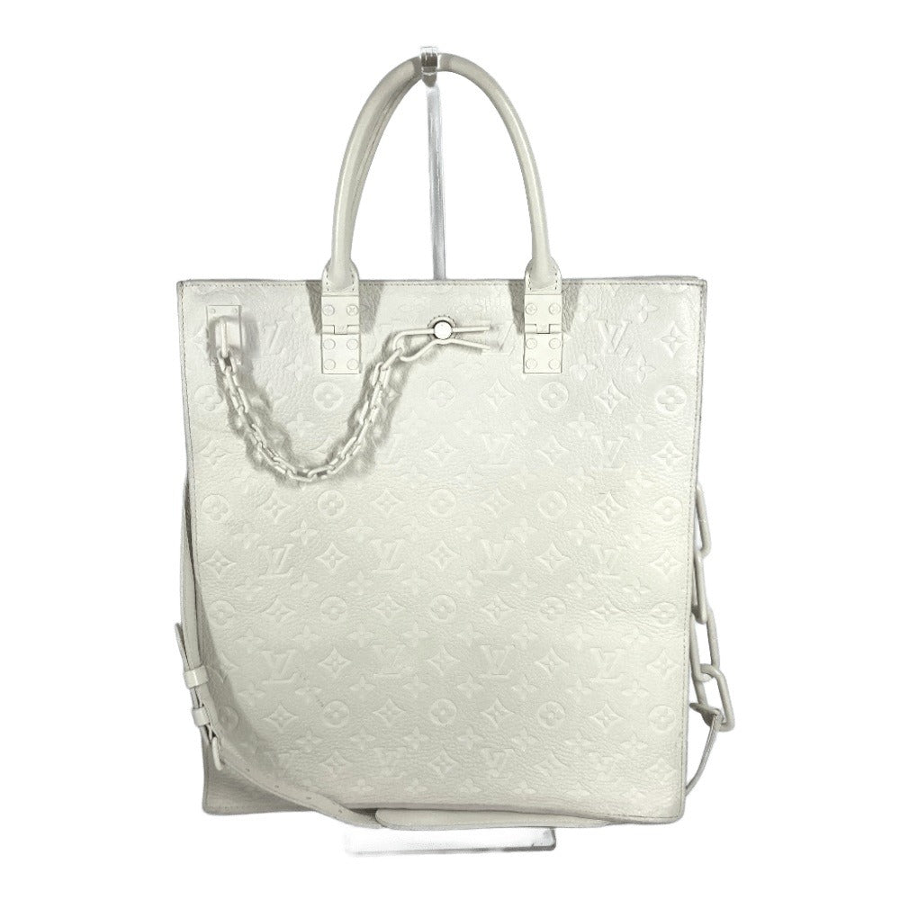 Louis Vuitton M53265 Taurillon Clemence Taurillon Clemence Monogram Leather White Handbag