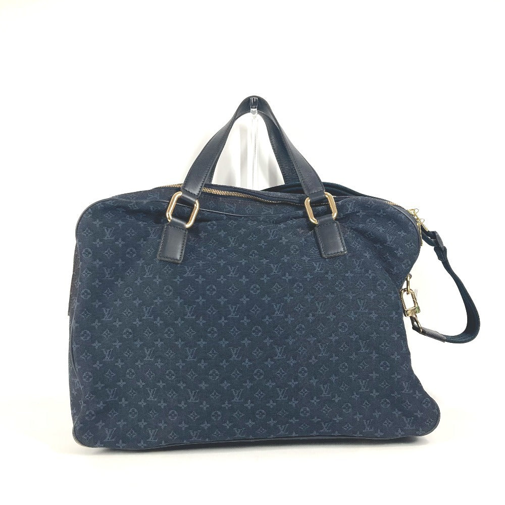 Louis Vuitton Boston Duffel M42331 Claudine Monogram Canvas Navy Mini Travel Bag
