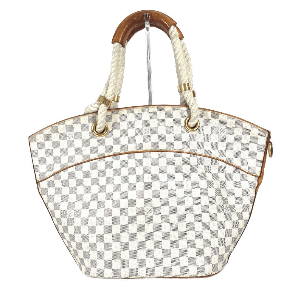 Louis Vuitton Damier Azur Damier Azur Pomplon Canvas White Shoulder Bag
