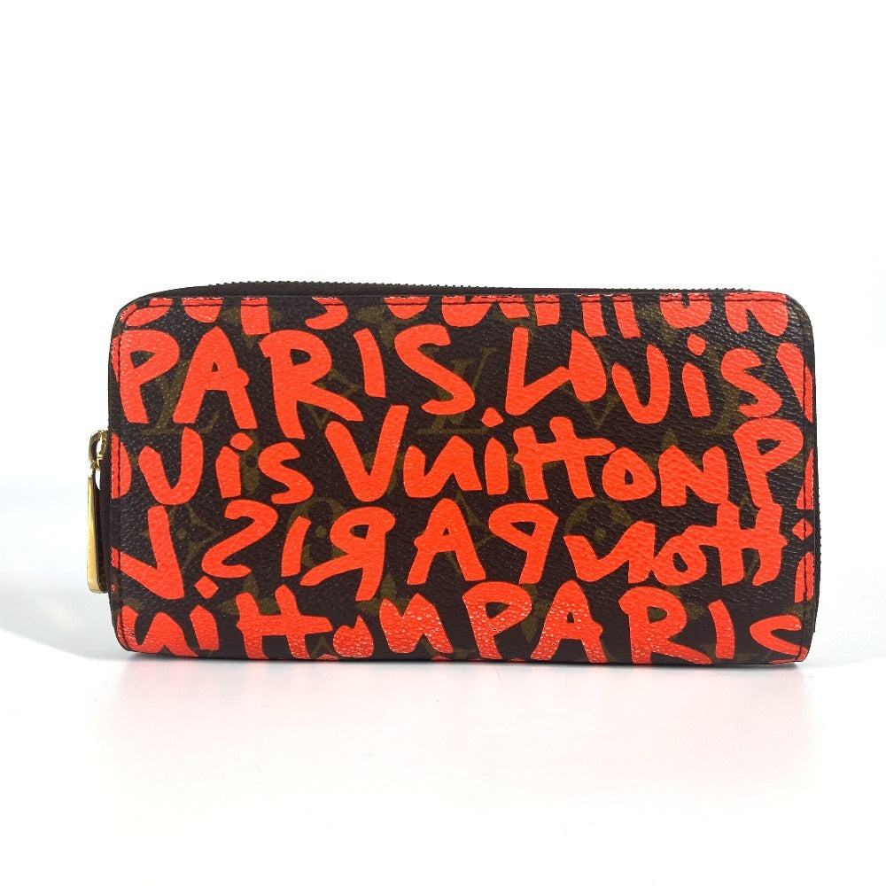 Louis Vuitton Long Purse M93711 MonogramGraffitiCanvas graffiti Orange Wallet Case