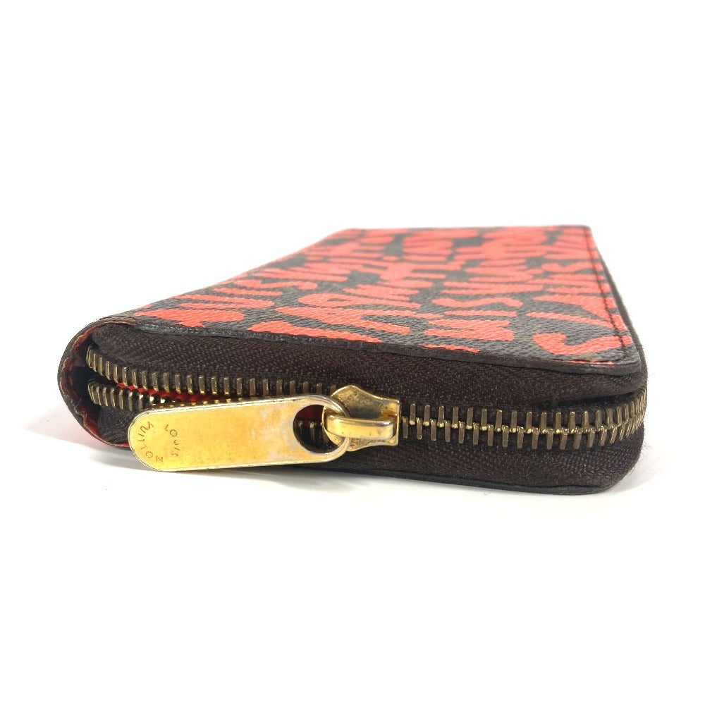 Louis Vuitton Long Purse M93711 MonogramGraffitiCanvas graffiti Orange Wallet Case