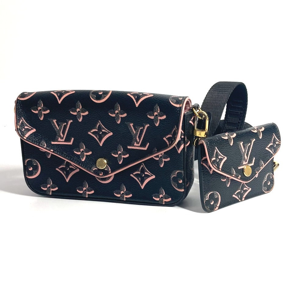 Louis Vuitton M81471 Coated Fall You Collection Monogram Canvas Black Apparel