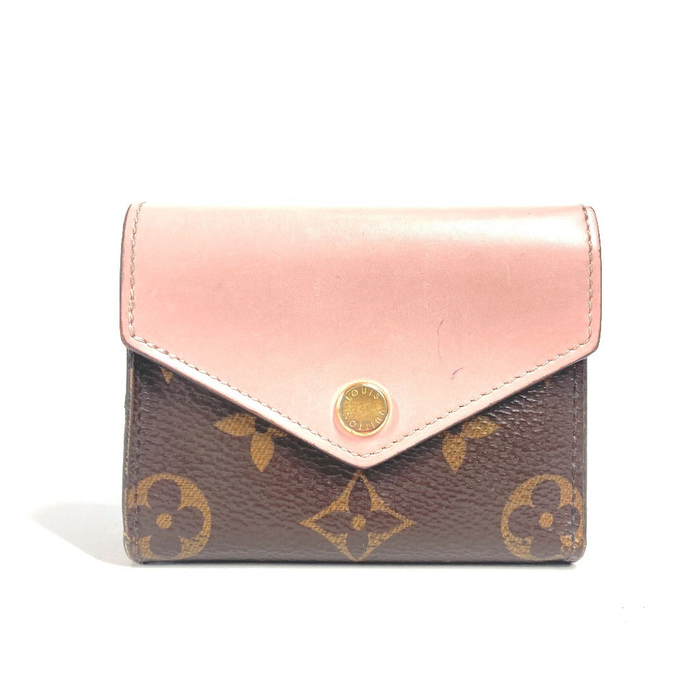 Louis Vuitton Trifold M62933 Portefeuille Zoe Monogram Canvas Pink Wallet Case