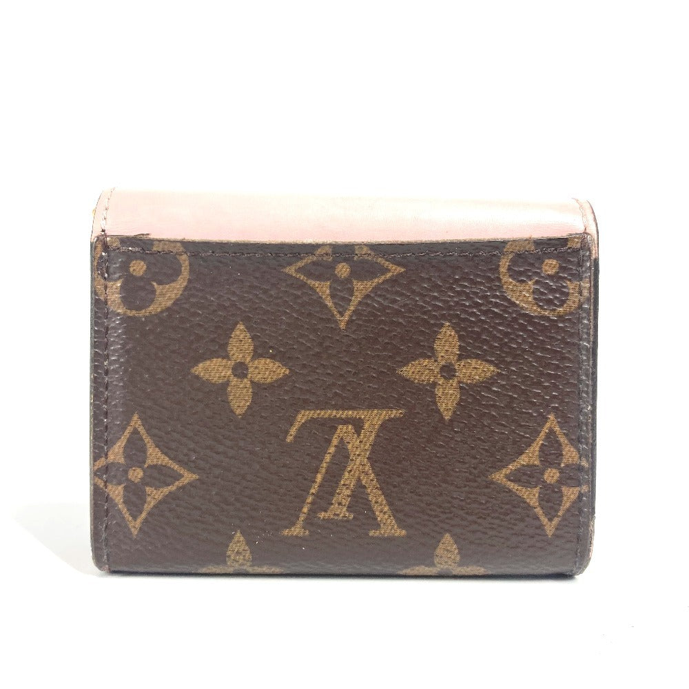 Louis Vuitton Trifold M62933 Portefeuille Zoe Monogram Canvas Pink Wallet Case