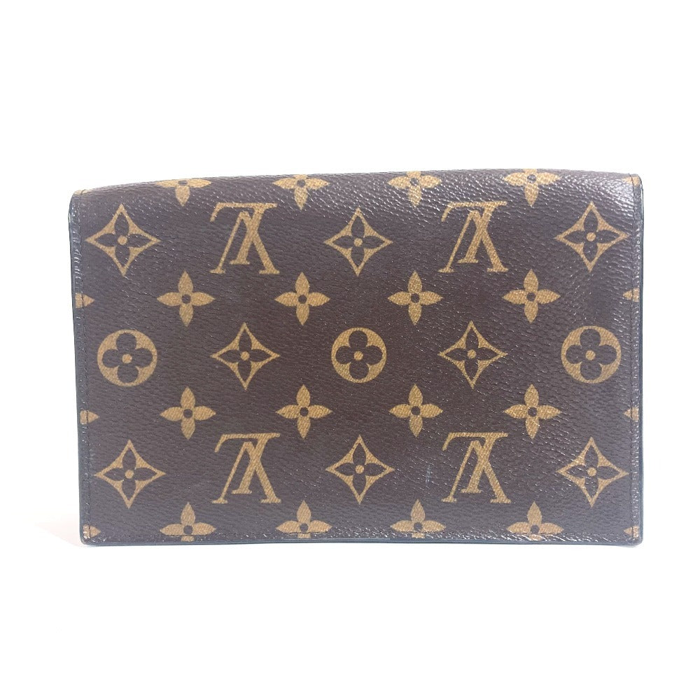 Louis Vuitton Long Purse M69578 Portefeuille Flor Monogram Canvas Brown Chain Wallet Case