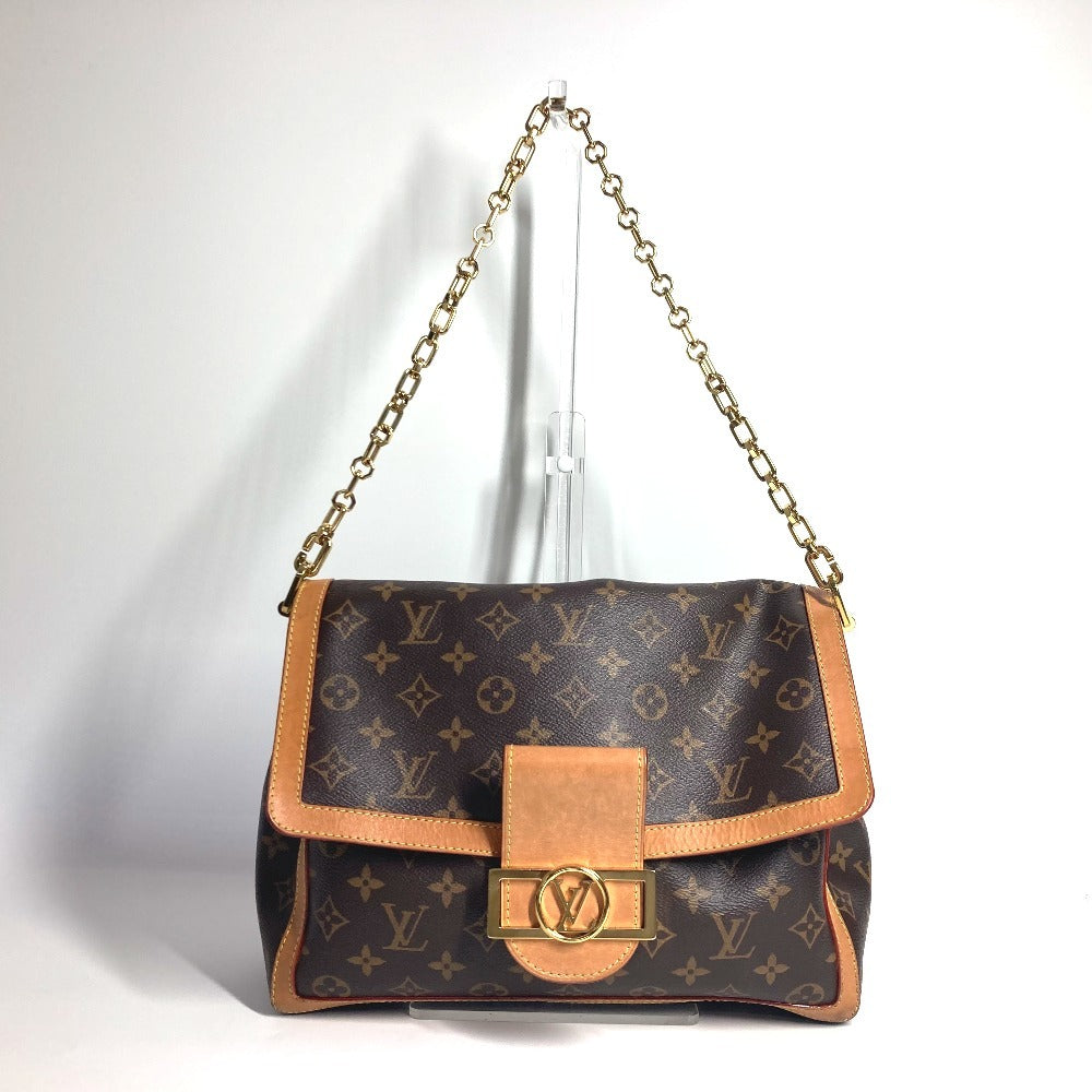 Louis Vuitton M47149 Dauphine Soft GM Monogram Canvas Brown Shoulder Bag