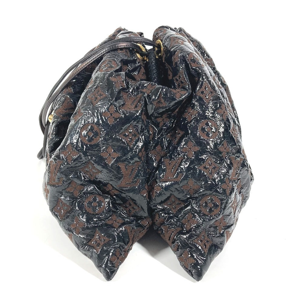 Louis Vuitton M95259 Plastics Elvinyl Squeeze Monogram Leather Canvas Black Shoulder Bag