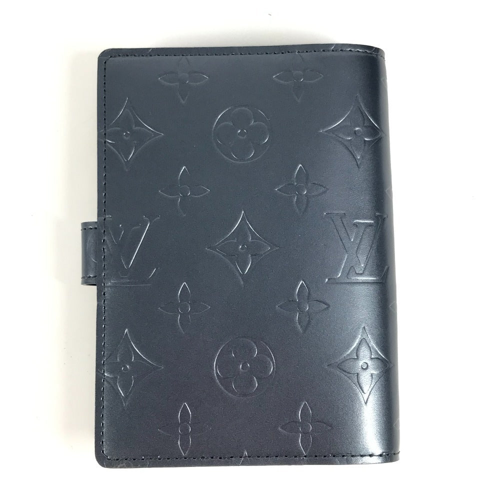 Louis Vuitton Notebook cover R20935 mat Monogram Leather Navy Handbag